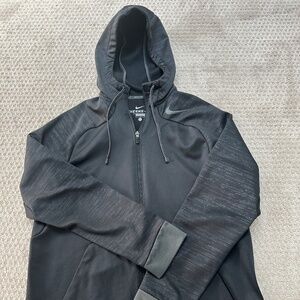 Nike Therma-Fit full zip Hoodie Men’s Size Large Black